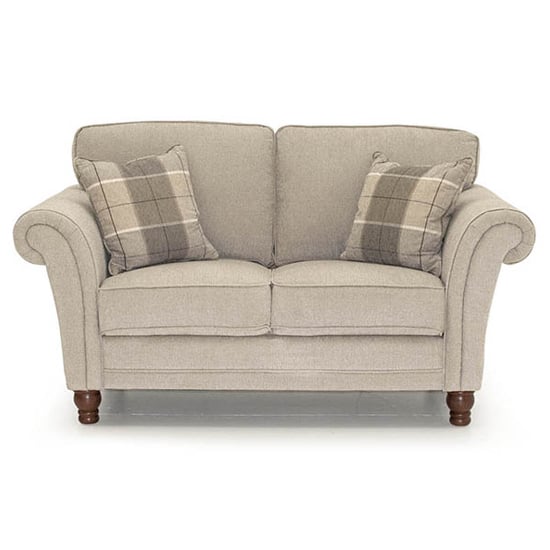 Product photograph of Helms Chenille Fabric 2 Seater Sofa In Pewter from Furniture in Fashion