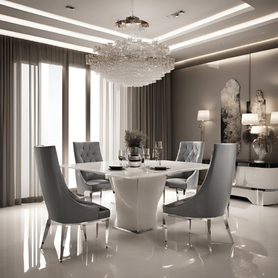 High Gloss Dining Tables UK – White, Dining Room | Furniture in Fashion