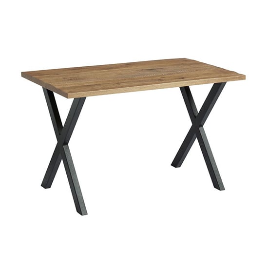 Read more about Hinton small solid oak dining table in rustic antique oak