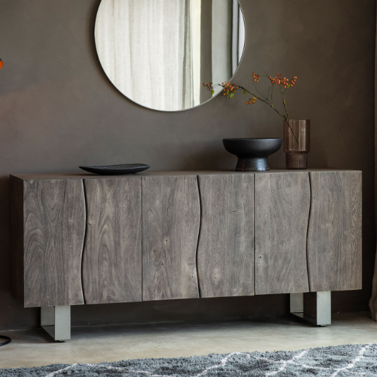 Read more about Hinton wooden sideboard with 3 doors in natural