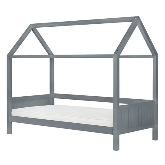 Home Wooden Single Bed In Grey | Furniture in Fashion