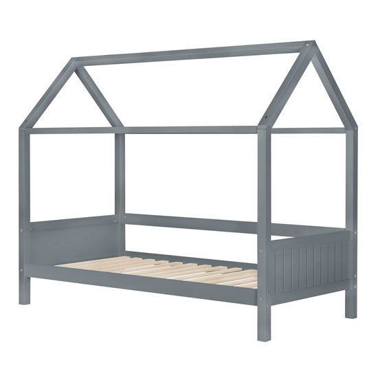 Home Wooden Single Bed In Grey | Furniture in Fashion