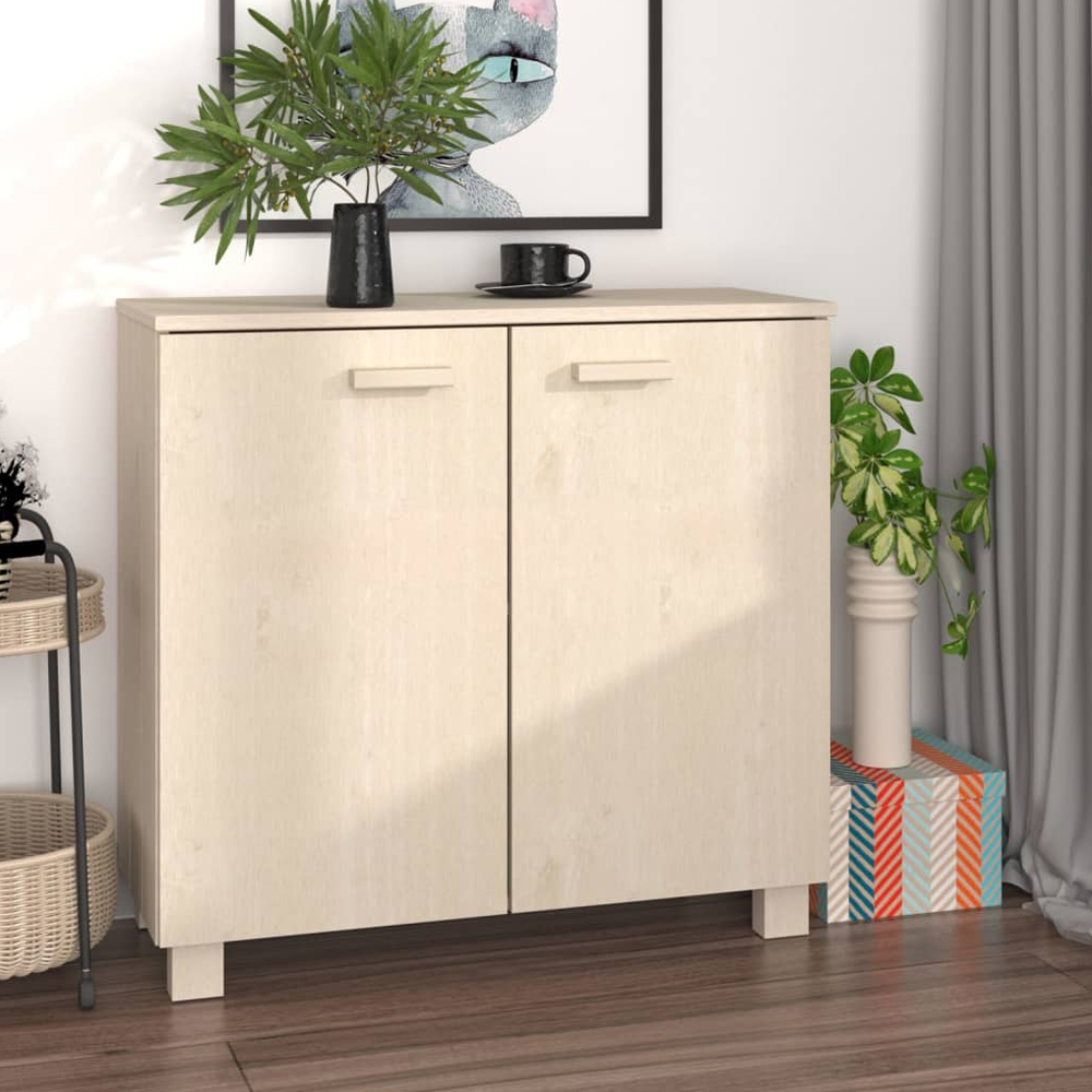 Product photograph of Hull Wooden Storage Cabinet With 2 Doors In Brown from Furniture in Fashion