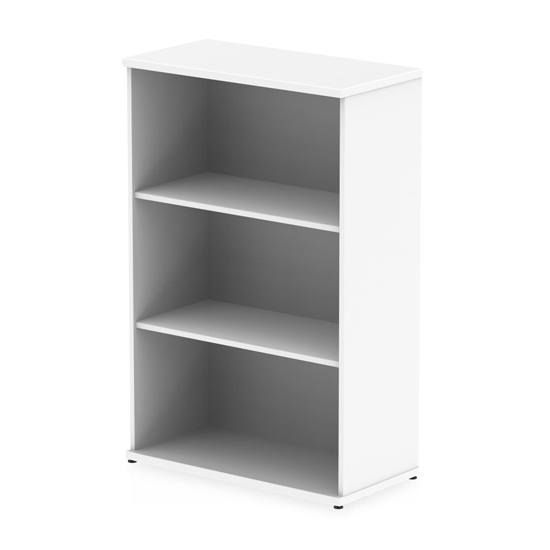 Read more about Impulse 1200mm wooden bookcase in white