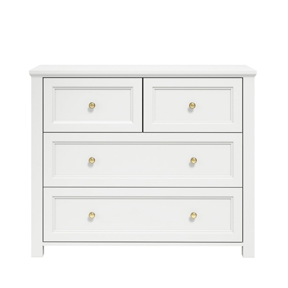 Read more about Iowa wooden chest of 4 drawers in white