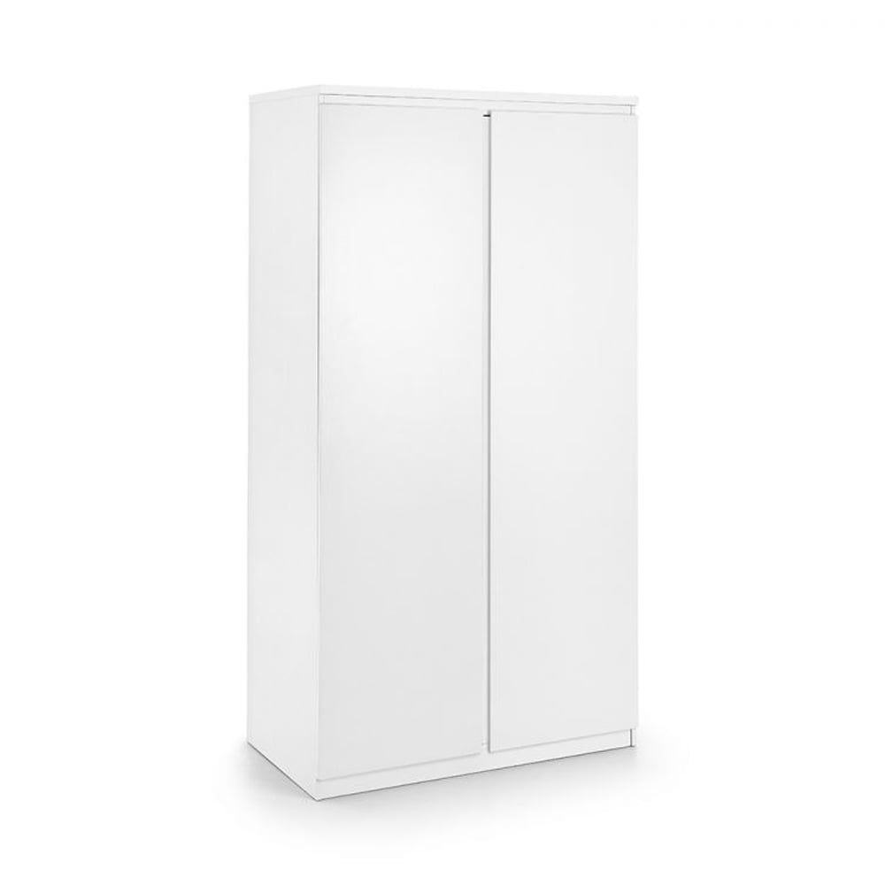 Product photograph of Jadial Wooden Wardrobe With 2 Doors In White from Furniture in Fashion