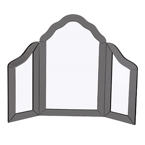 Product photograph of Jael Vanity Dressing Mirror In Grey Wooden Frame from Furniture in Fashion