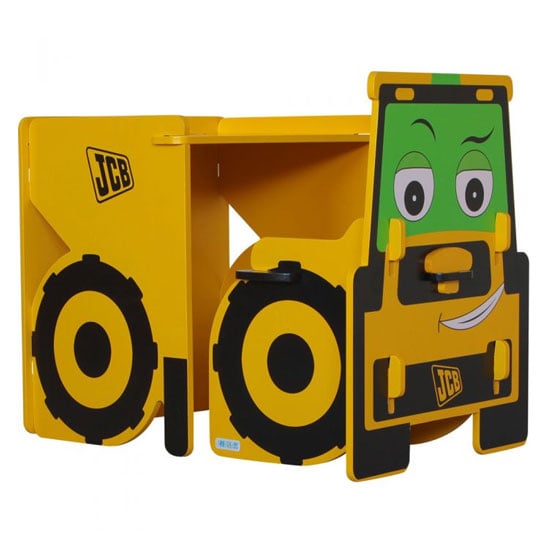 Read more about Jcb kids desk with chair in yellow