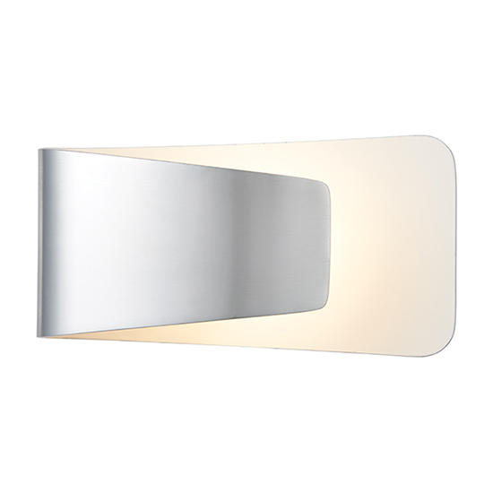 Product photograph of Jenkins Led Wall Light In Polished And Matt White from Furniture in Fashion