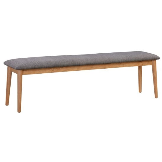 Product photograph of Jenson 1200mm Wooden Dining Bench In Natural Oak from Furniture in Fashion