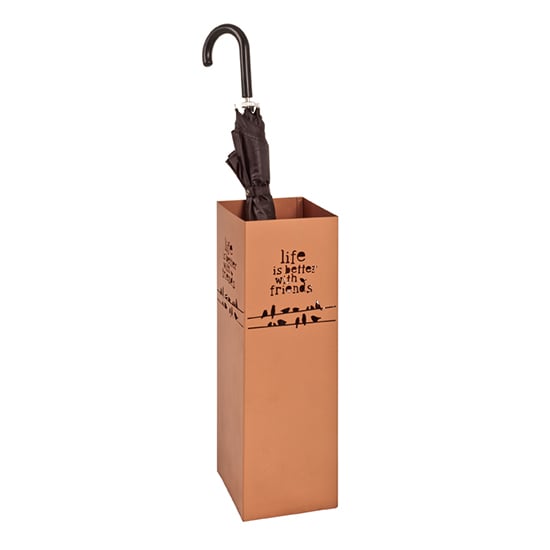Product photograph of Jerome Metal Umbrella Stand In Copper from Furniture in Fashion