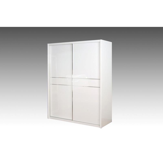 Read more about Laura sliding wardrobe with high gloss 2 doors