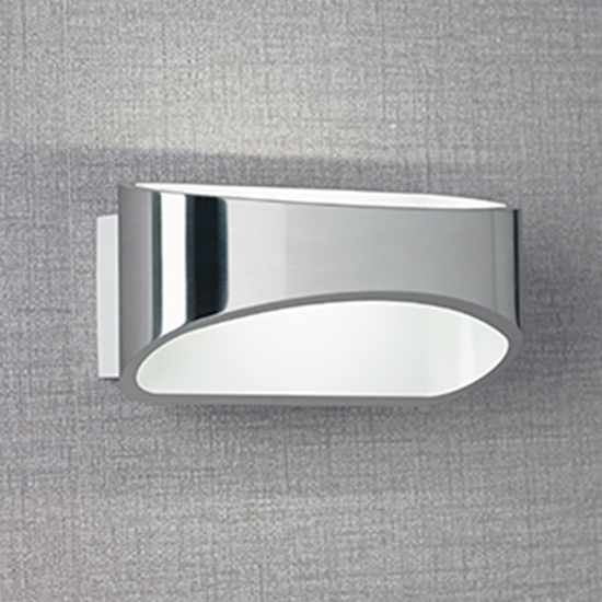 Product photograph of Johnson Led Wall Light In Polished And Matt White from Furniture in Fashion