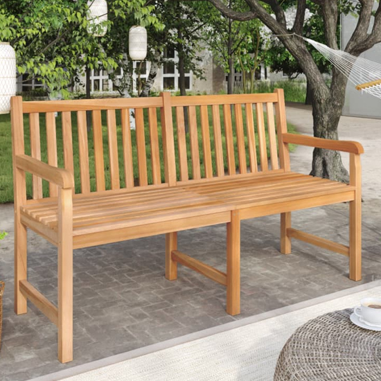 Read more about Jota 150cm wooden garden seating bench in natural