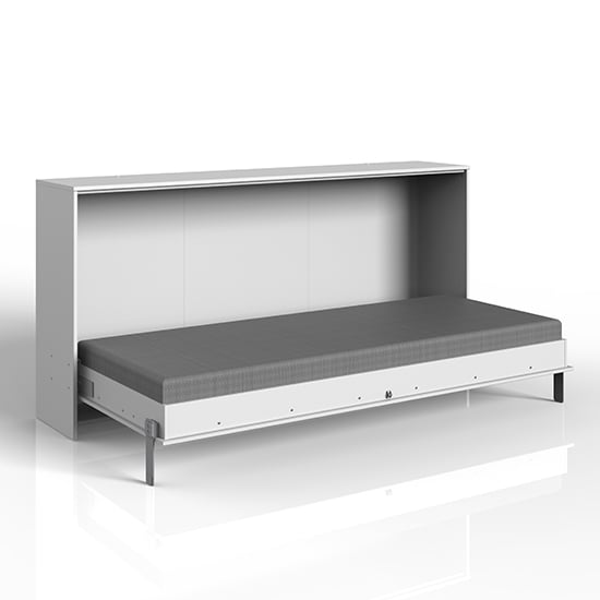 Read more about Juist wooden horizontal foldaway single bed in white