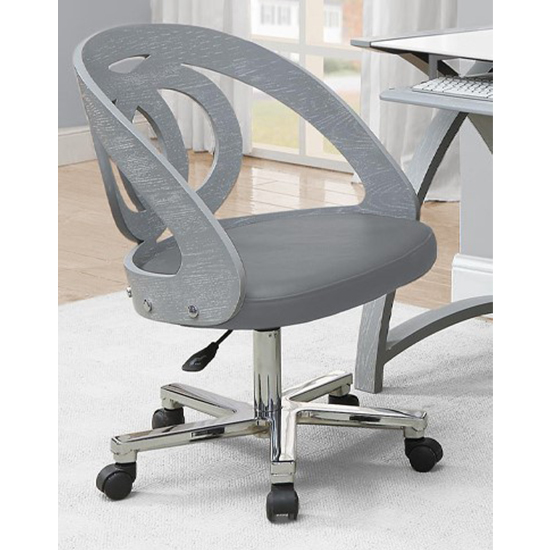 Read more about Juoly faux leather home and office chair in grey