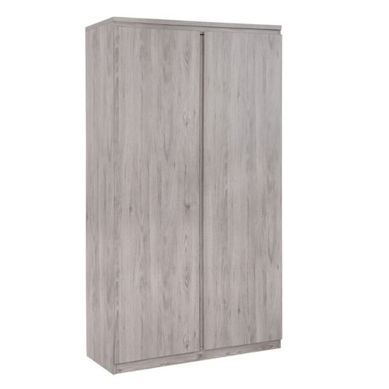 Photo of Jadiel wooden wardrobe in grey oak with 2 doors