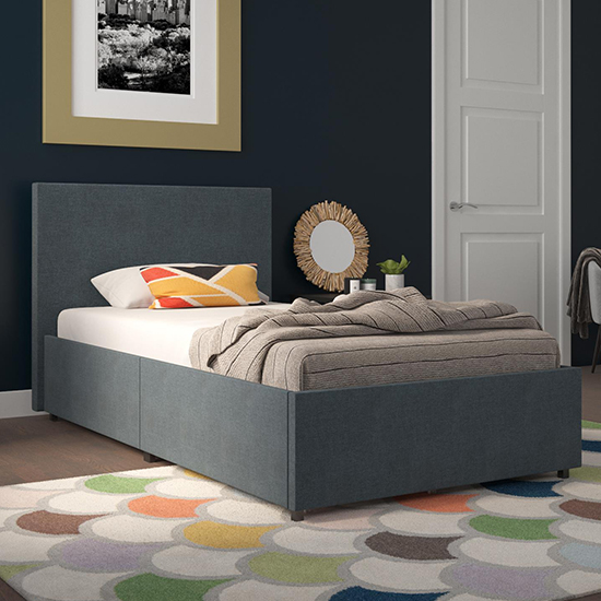 Fabric Single Bed with Storage UK - Upholstered | Furniture in Fashion