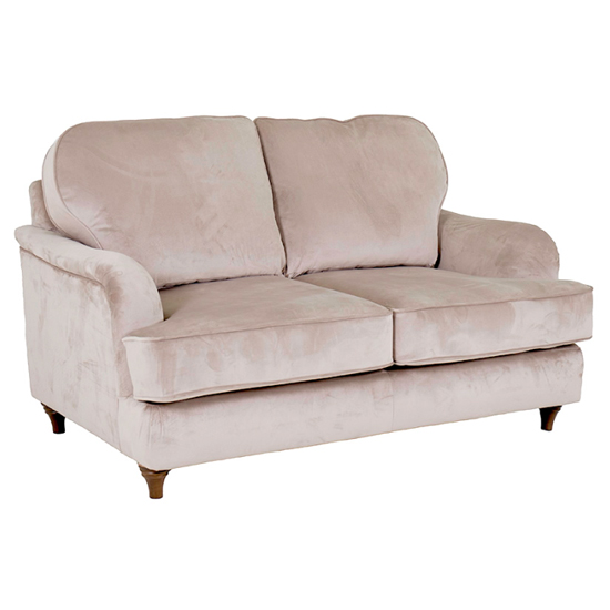 Product photograph of Karley Velvet 2 Seater Sofa In Beige from Furniture in Fashion