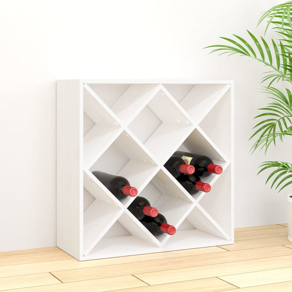 Product photograph of Karlstad Wooden Drinks Cabinet With 12 Shelves In White from Furniture in Fashion