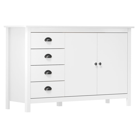 Product photograph of Kendal Wooden Sideboard With 4 Drawers In White from Furniture in Fashion