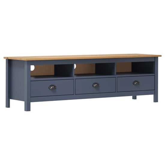Product photograph of Kendal Wooden Tv Stand With 3 Drawers In Grey And Brown from Furniture in Fashion
