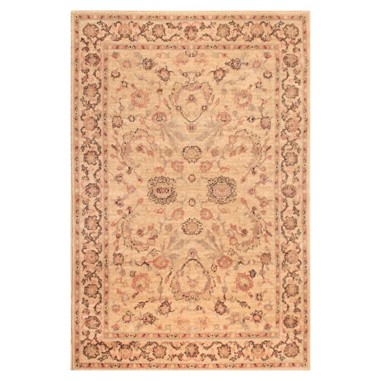 Product photograph of Keshan 70x274cm Supreme Shiraz Wool Rug In Cream from Furniture in Fashion