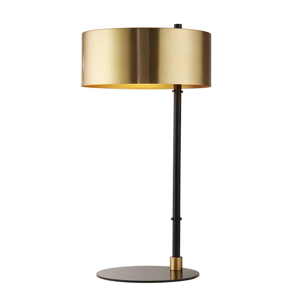 Product photograph of Knox Gold Metal Table Lamp In Black from Furniture in Fashion