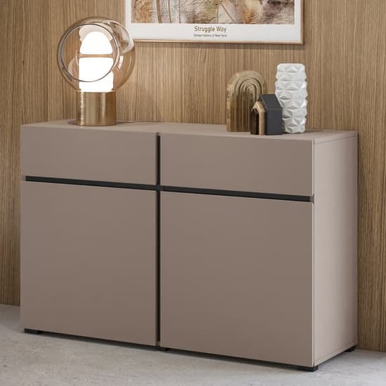 Product photograph of Kodak Wooden Sideboard With 2 Doors 2 Drawers In Congo from Furniture in Fashion
