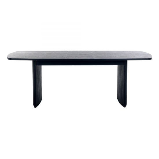 Read more about Laurel fluted extending wooden dining table in matt black