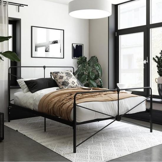 Product photograph of Laurel Metal Double Bed In Black from Furniture in Fashion