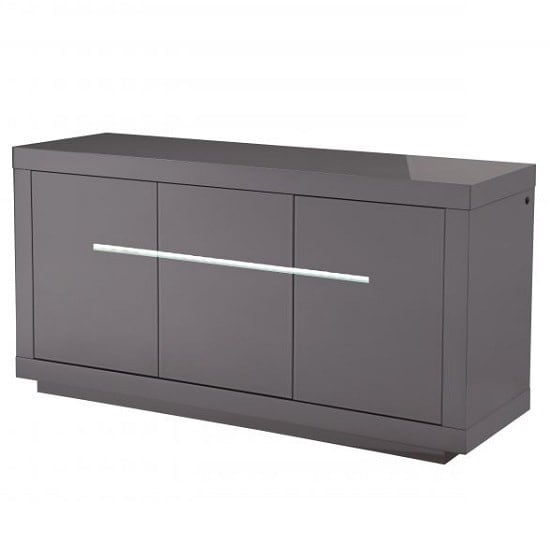 Read more about Martley modern sideboard in grey high gloss with led