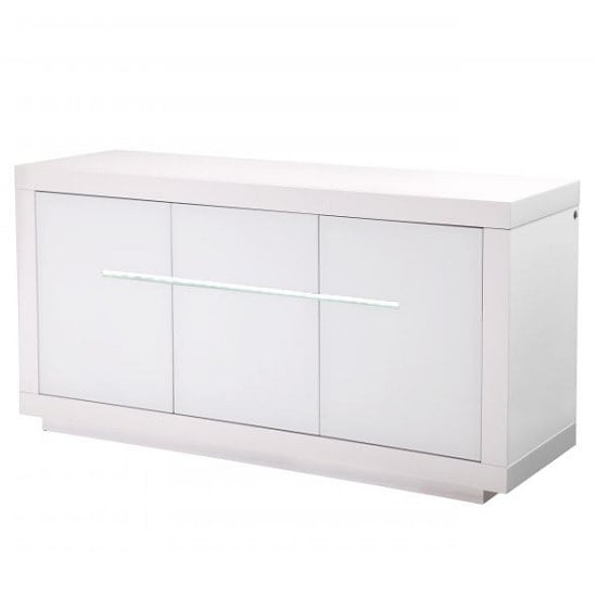 Read more about Martley modern sideboard in white high gloss with led