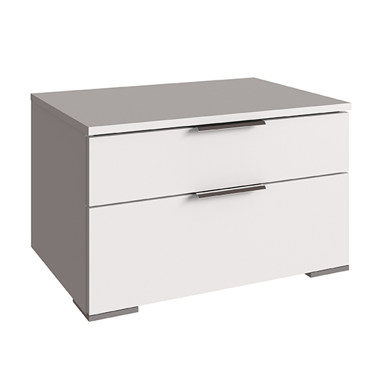 Read more about Levelup wooden wide chest of drawers in white