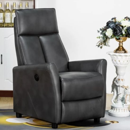 Read more about Liberty electric faux leather reclining chair in grey