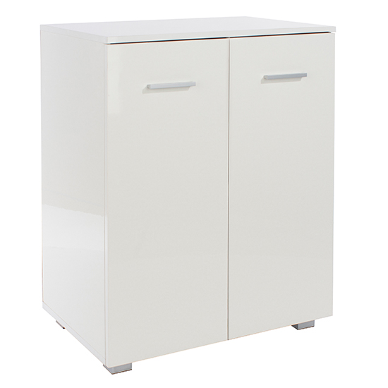 Read more about Louth high gloss 2 doors sideboard in white