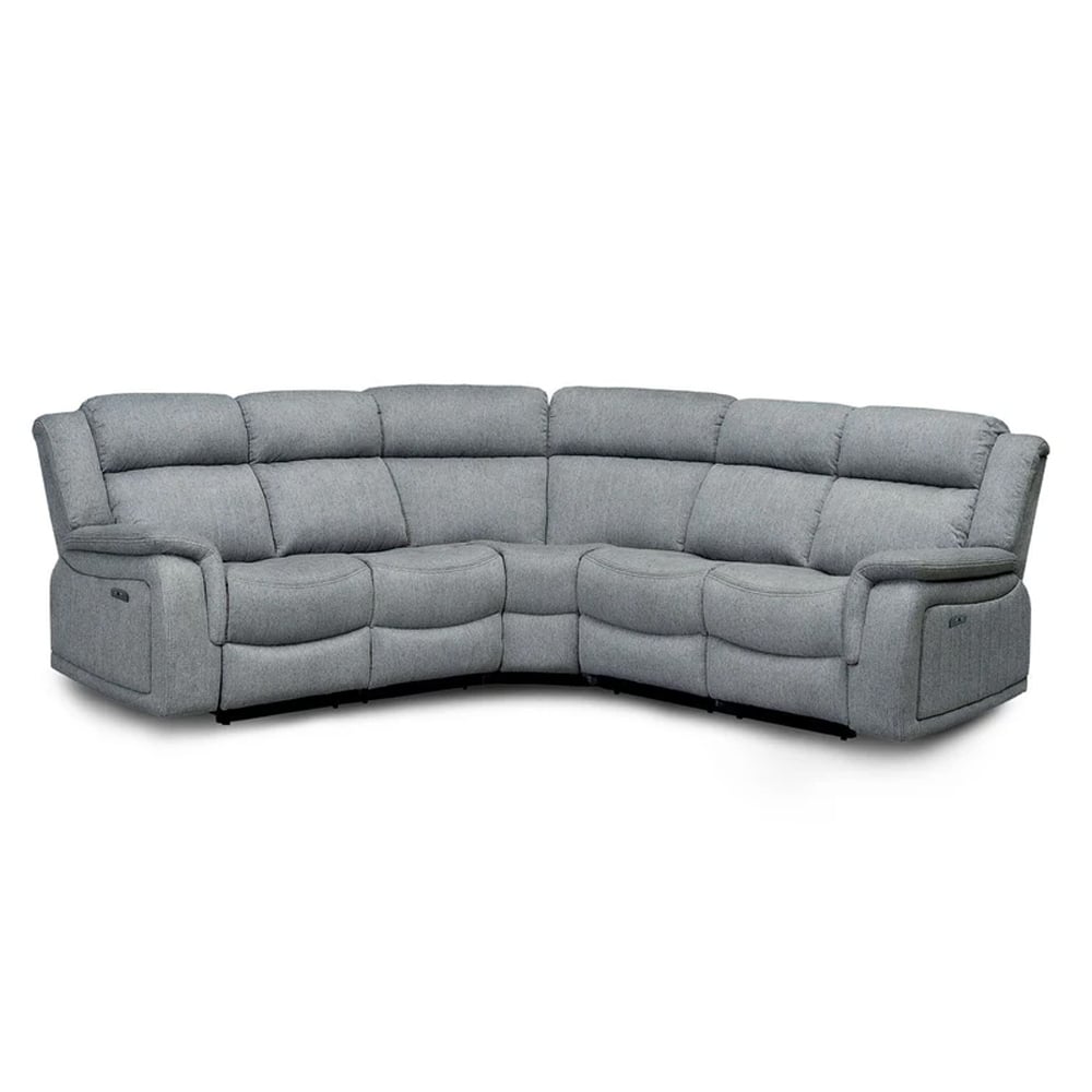 Read more about Lindsay fabric electric recliner large corner sofa in grey