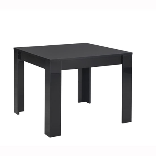 Photo of Lorenz dining table square in black high gloss