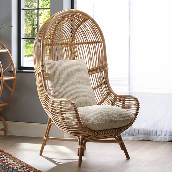 Read more about Loum rattan armchair with jasper seat cushion