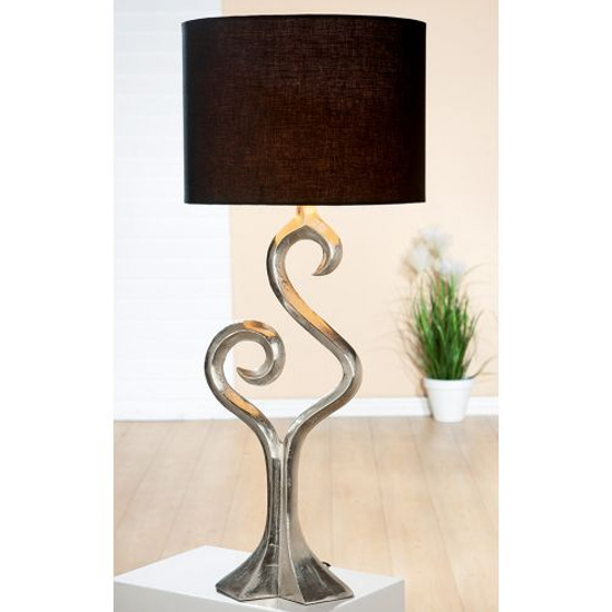 Read more about Luma large table lamp in silver and brown