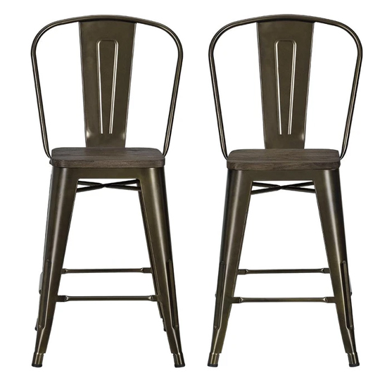 bronze metal counter stools