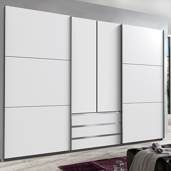 Read more about Magic wooden sliding door wardrobe in white