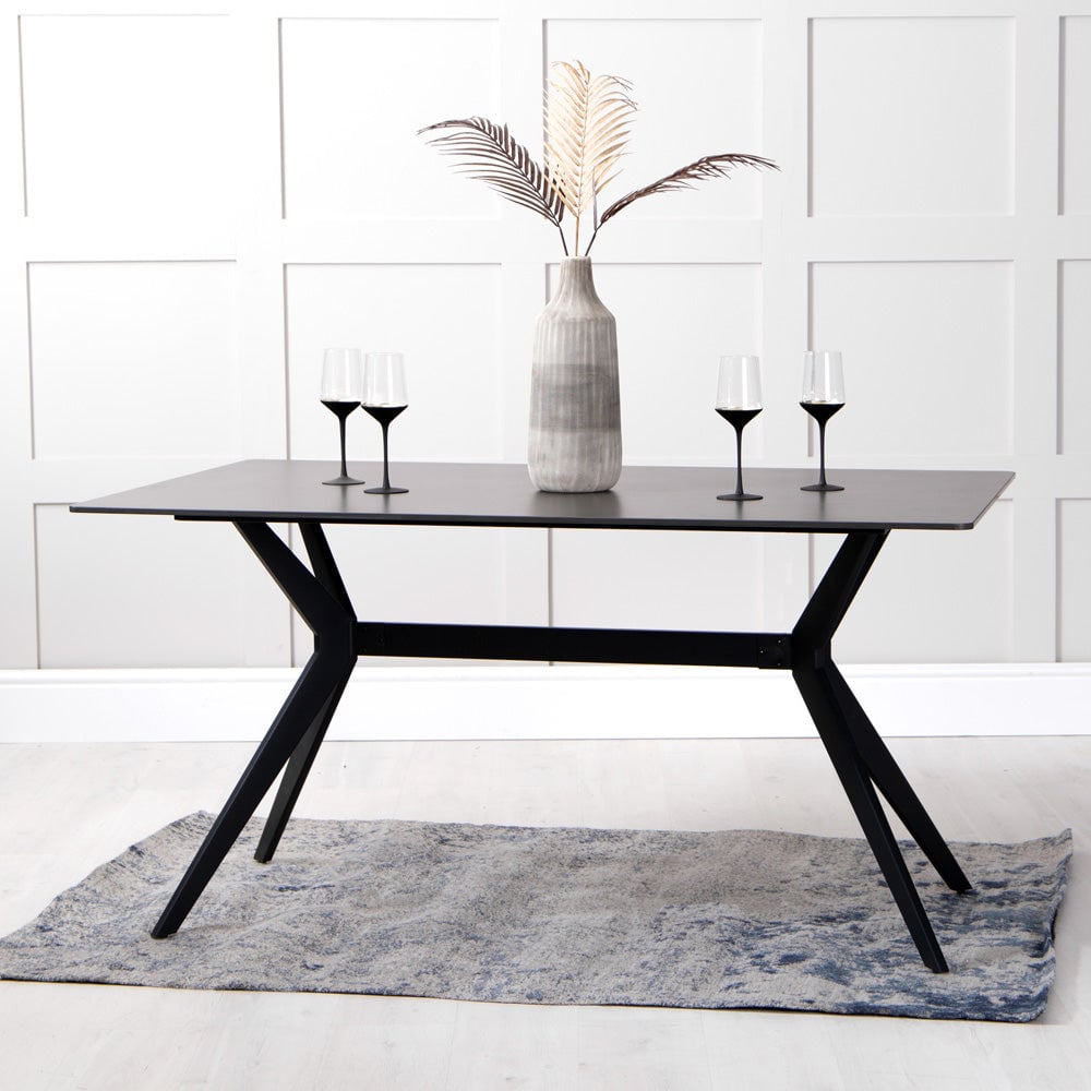 Product photograph of Magna Sintered Stone Dining Table Rectangular In Grey from Furniture in Fashion