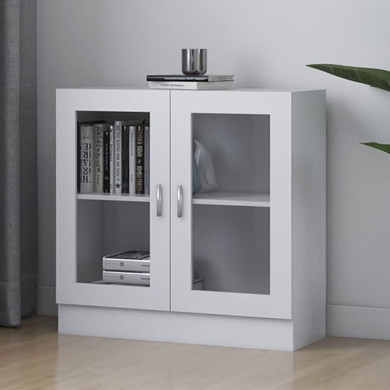 Read more about Maili wooden display cabinet with 2 doors in white