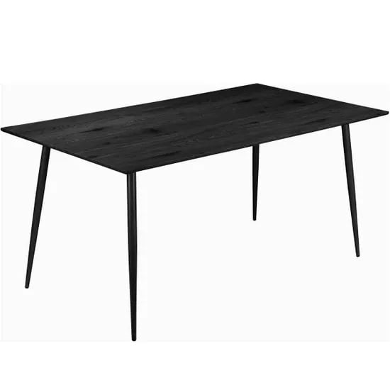 Read more about Malibu wooden dining table 120cm rectangular in black