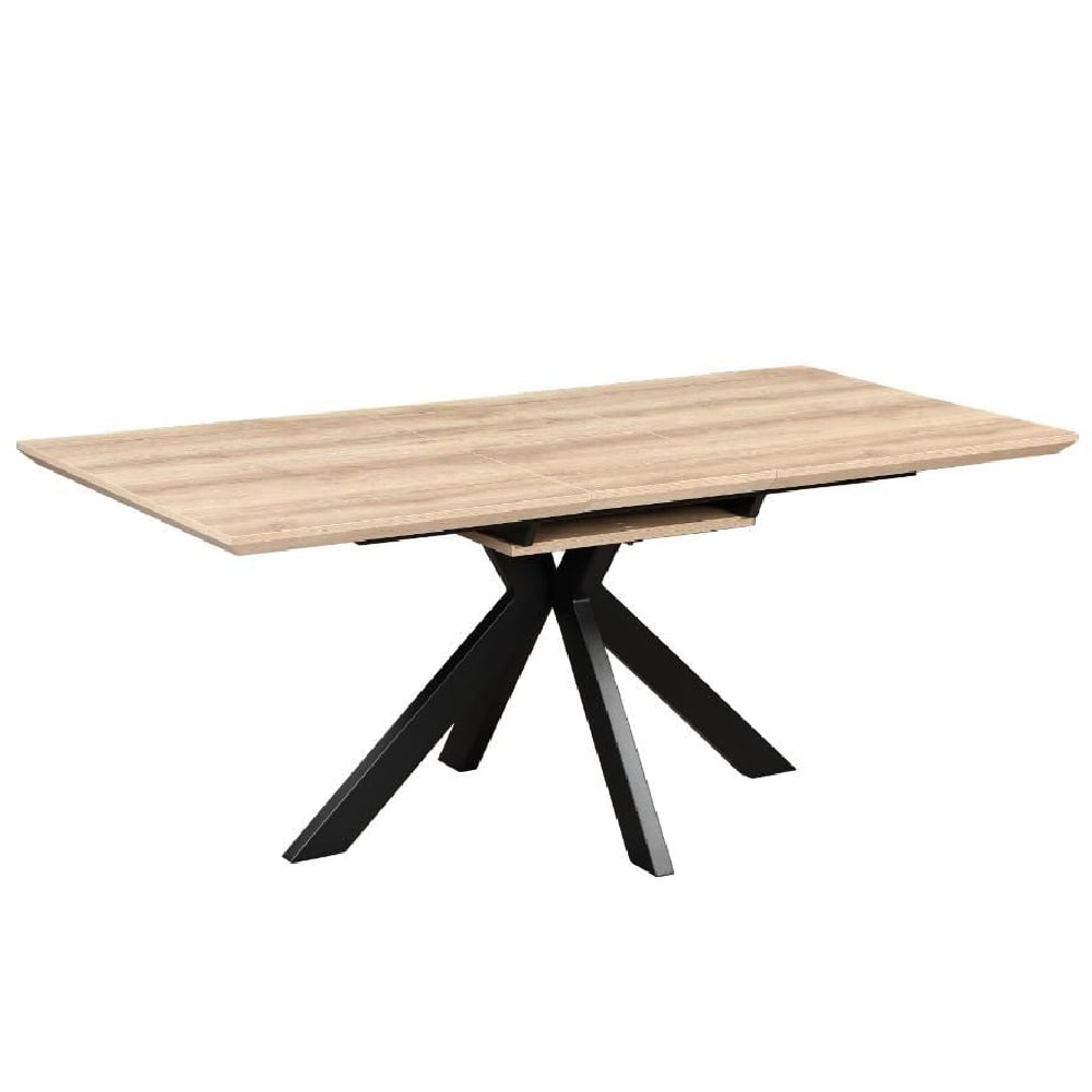 malone small wooden extending dining table in oak