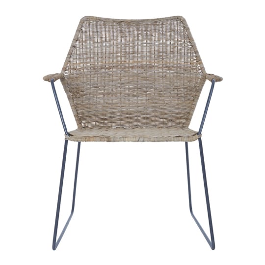 Product photograph of Hunor Natural Rattan Angled Design Chair from Furniture in Fashion