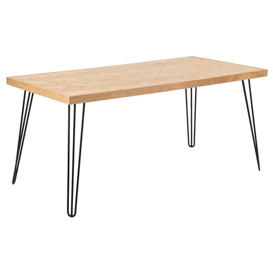 Product photograph of Manistee Rectangular Wooden Dining Table In Ash Oak from Furniture in Fashion