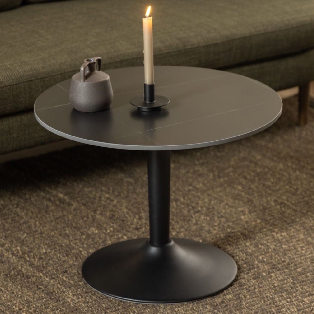 Read more about Manteo ceramic round coffee table in matt black