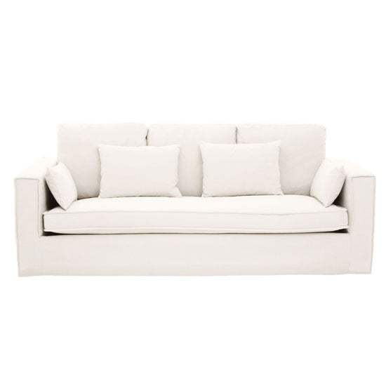 Read more about Manton upholstered fabric 3 seater sofa in cream